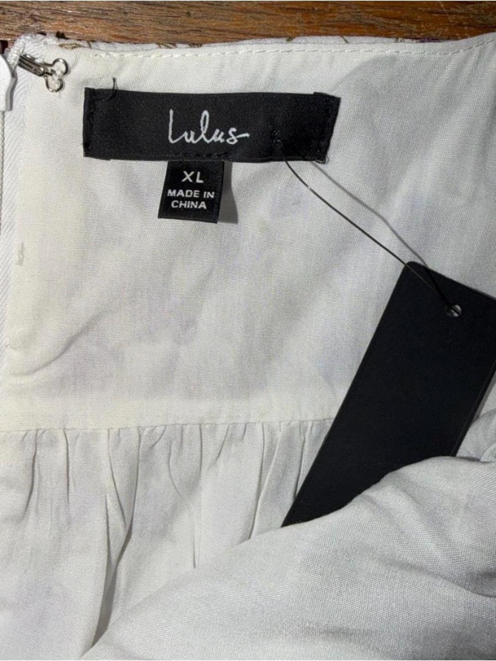 Lulu's White Mini Dress with Lavender Floral Print - Picture 3 of 3